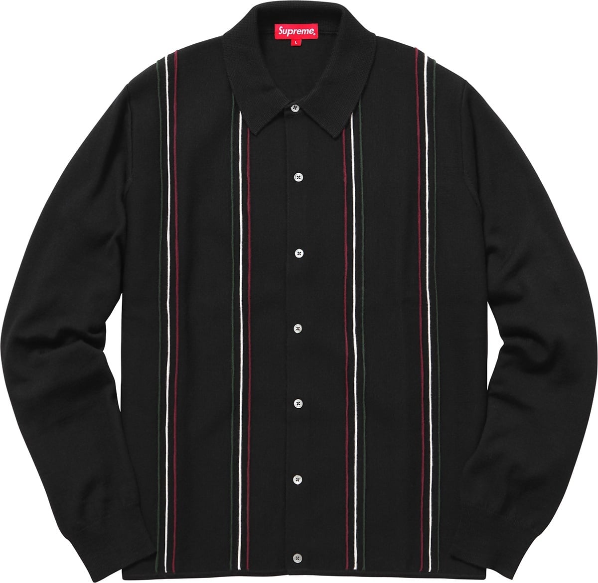 Striped Polo Sweater view 4